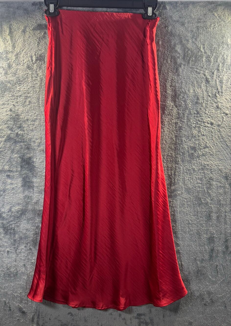 NWT A New Day Bias-Cut Satin Maxi Skirt Women’s Small Burgundy